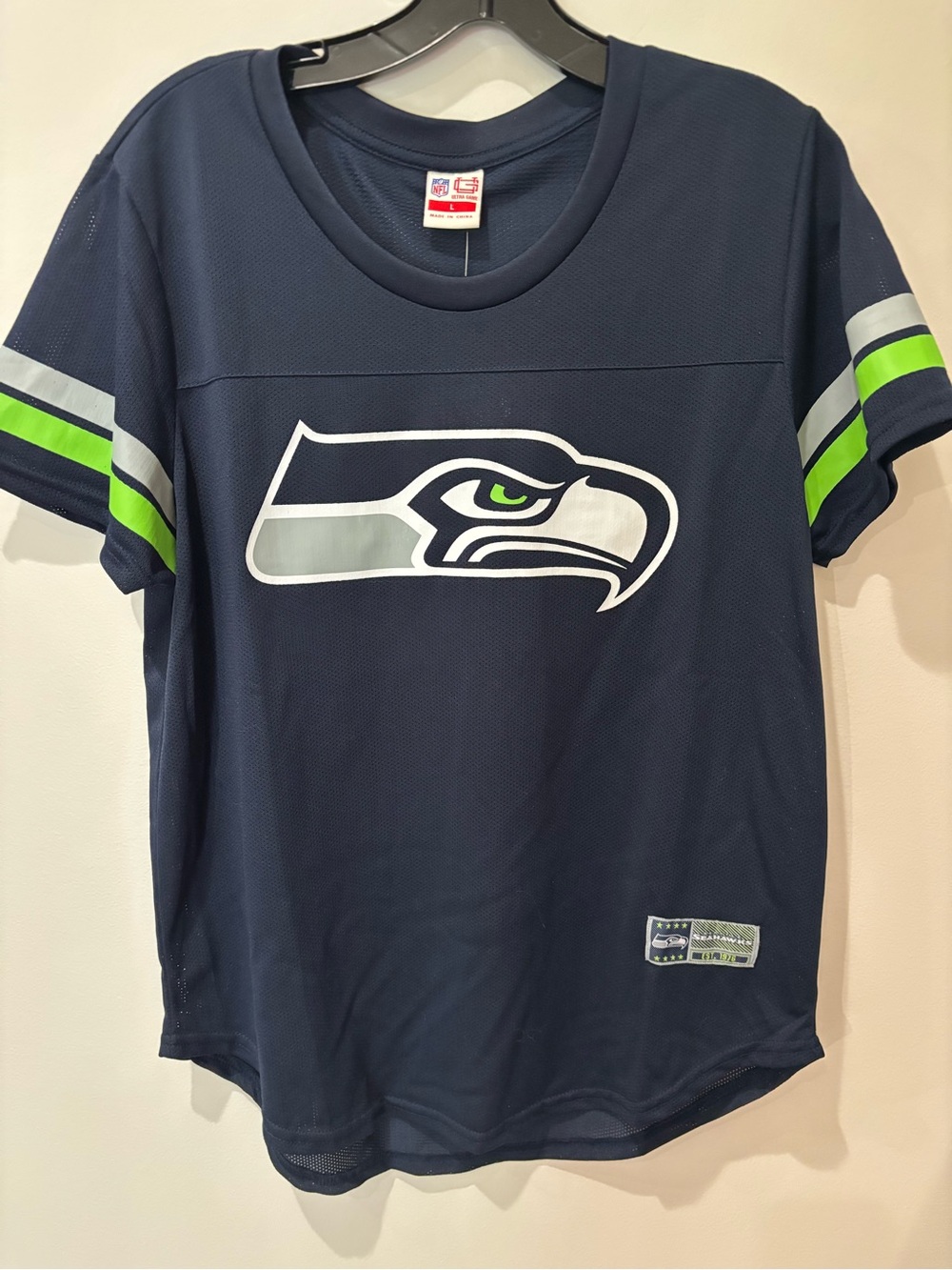 NFL Seattle Seahawks Women’s Large Shirt Jersey New